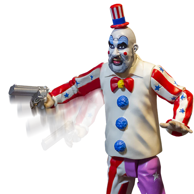Captain Spaulding Finger Lickin' Pistol Whippin' House of 1000 Corpses 5" Action Figure Trick or Treat Studios 2024
