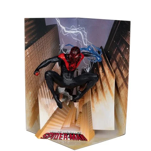 Spider-Man Miles Morales 1:10 McFarlane Marvel Posed Figure Scene Mile Morales: Spider-Man Issue# 1