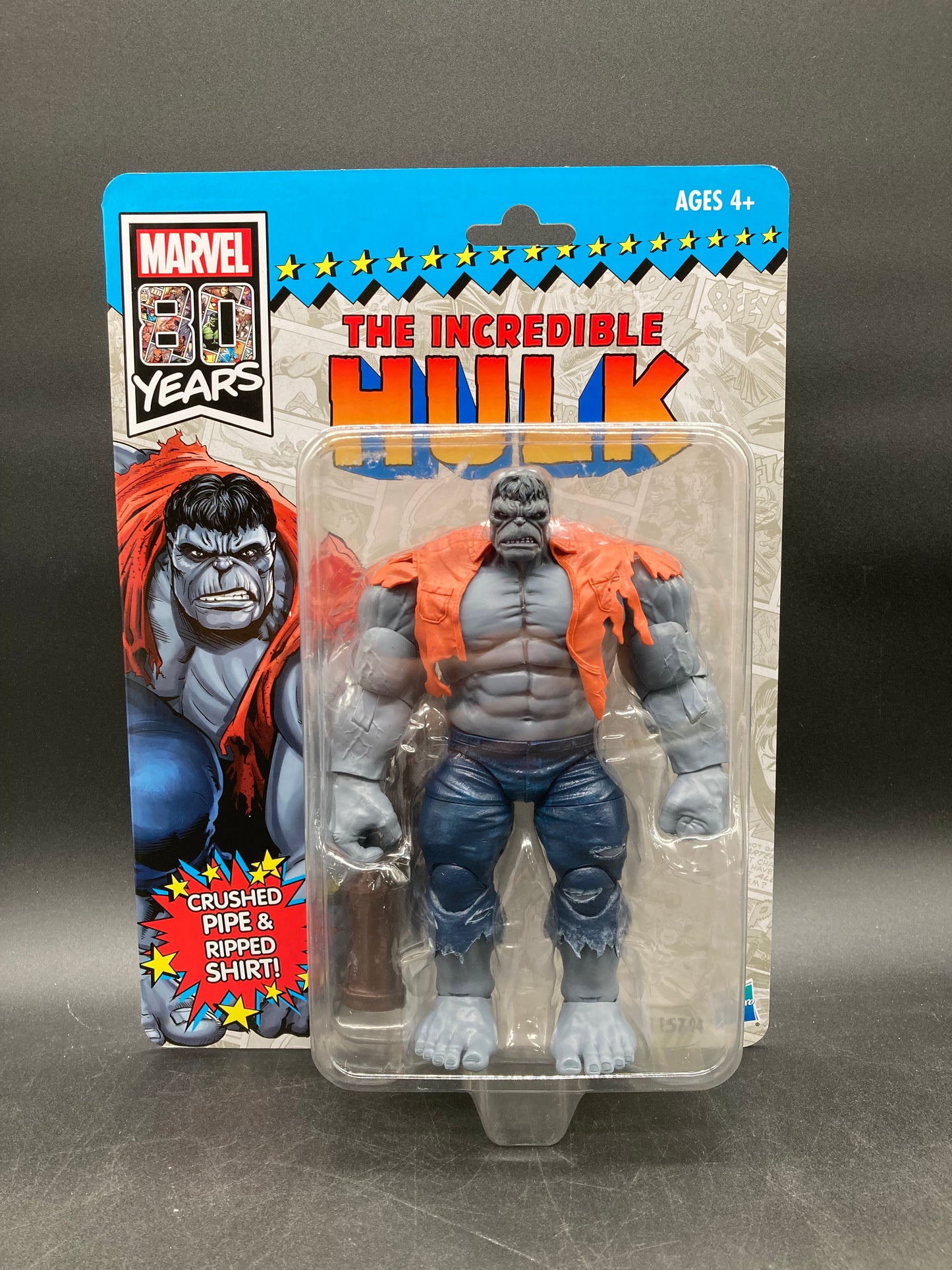Incredible Hulk (Grey Hulk Variant) Hasbro Marvel Legends 80 Years Retro Carded Limited Edition Figure 2018