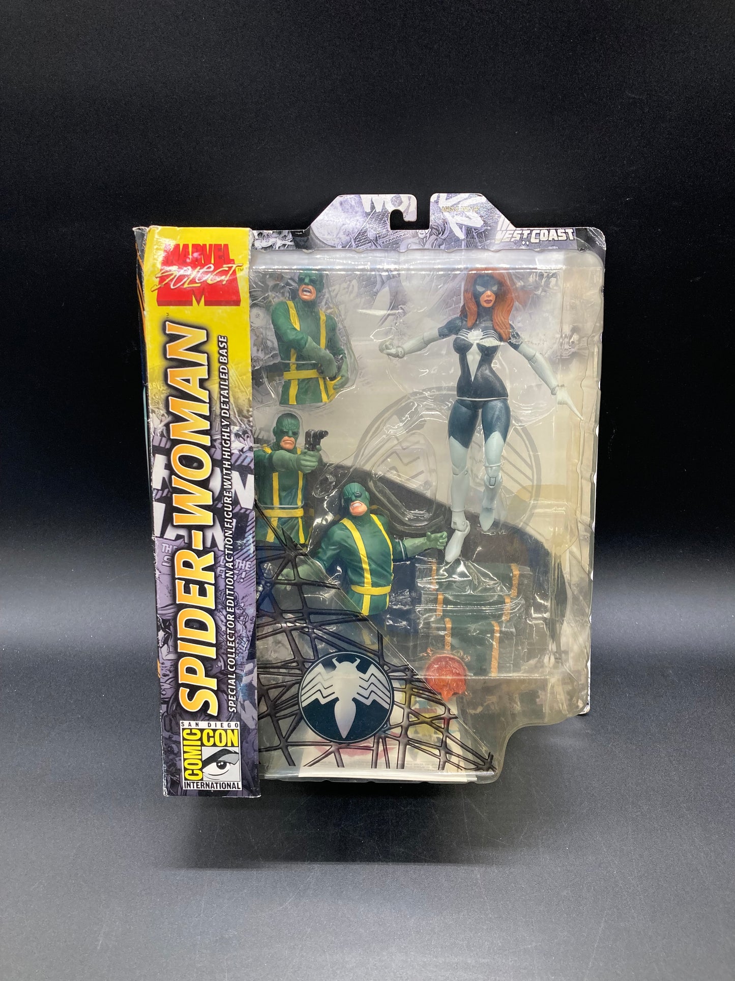 Spider-Woman (Black SDCC Variant) Diamond Select Marvel Select Figure 2006