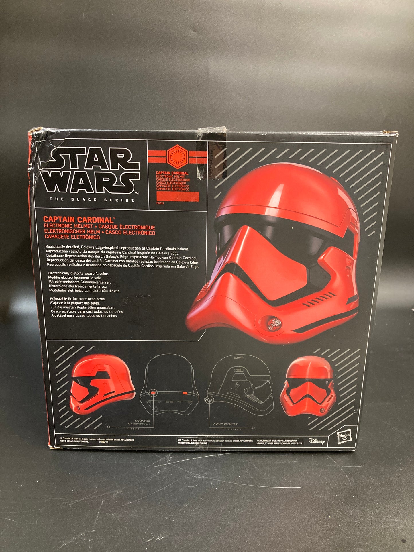 Captain Cardinal Hasbro Star Wars Black Series Disney Star Wars Galaxy’s Edge Exclusive Electronic Replica Prop Helmet