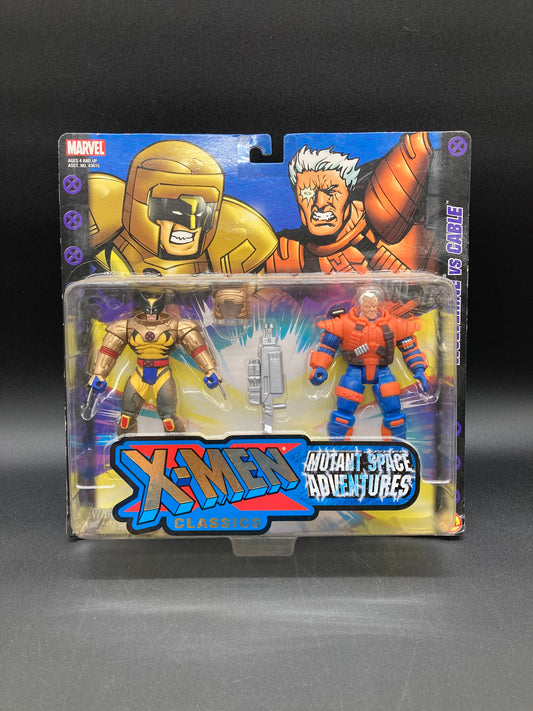 Wolverine VS Cable X-Men Classics: Mutant Space Adventures Action Figure Set Toybiz 2001
