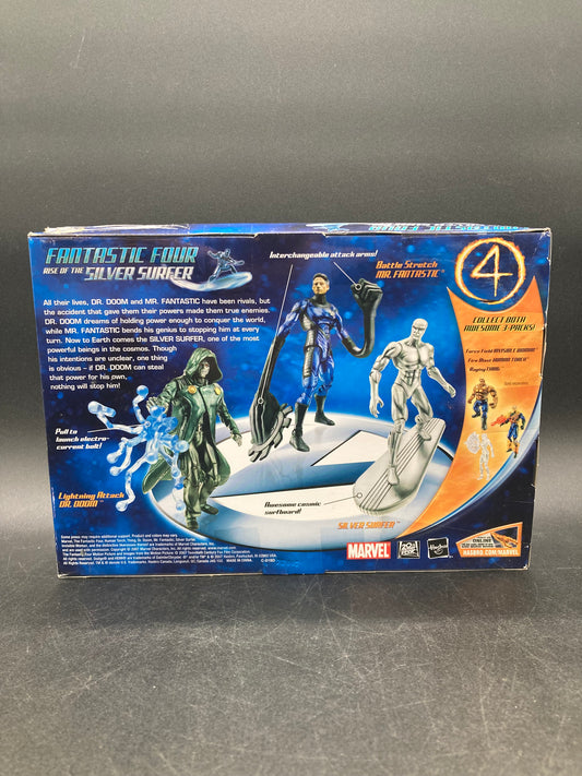 Mr. Fantastic, Dr. Doom & Silver Surfer Hasbro Fantastic Four Rise Of The Silver Surfer Commemorative DVD Collection Walmart Exclusive Figure Set 2007