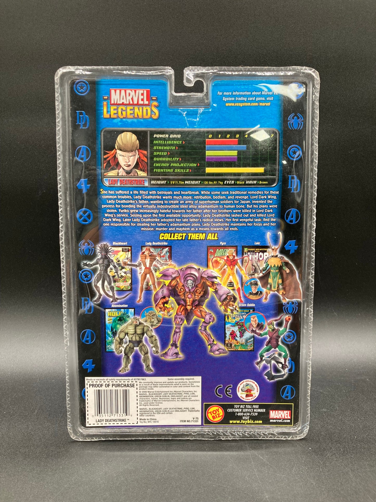 Lady Deathstrike Toybiz Marvel Legends Onslaught Series Figure 2006