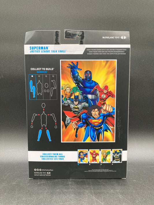 Superman (Red Variant) McFarlane DC Multiverse Justice League Task Force Platinum Edition Figure Darkseid BAF 2024