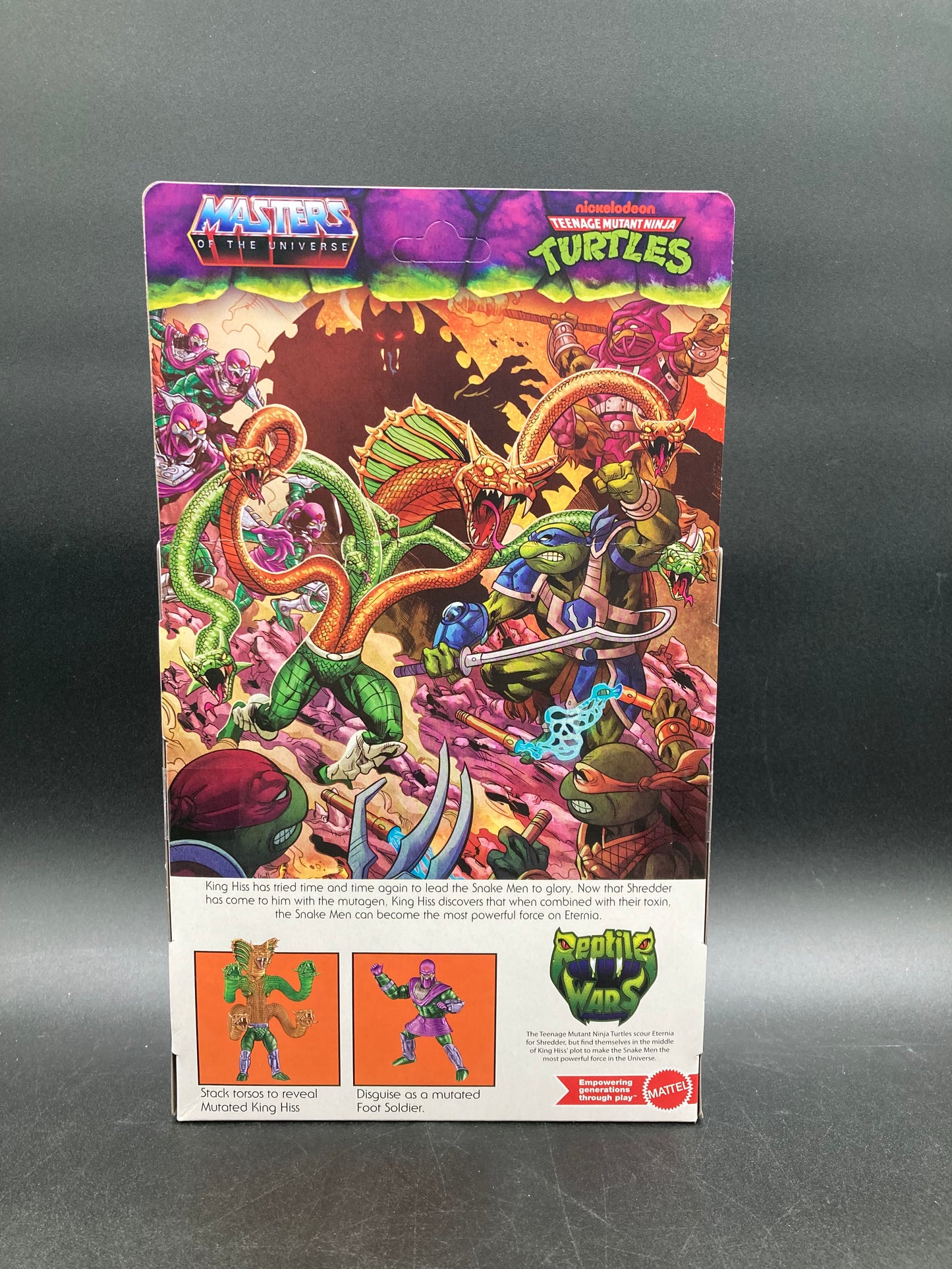 King Hiss Masters of the Universe Origins: Turtles Of Grayskull Action Figure Mattel 2024