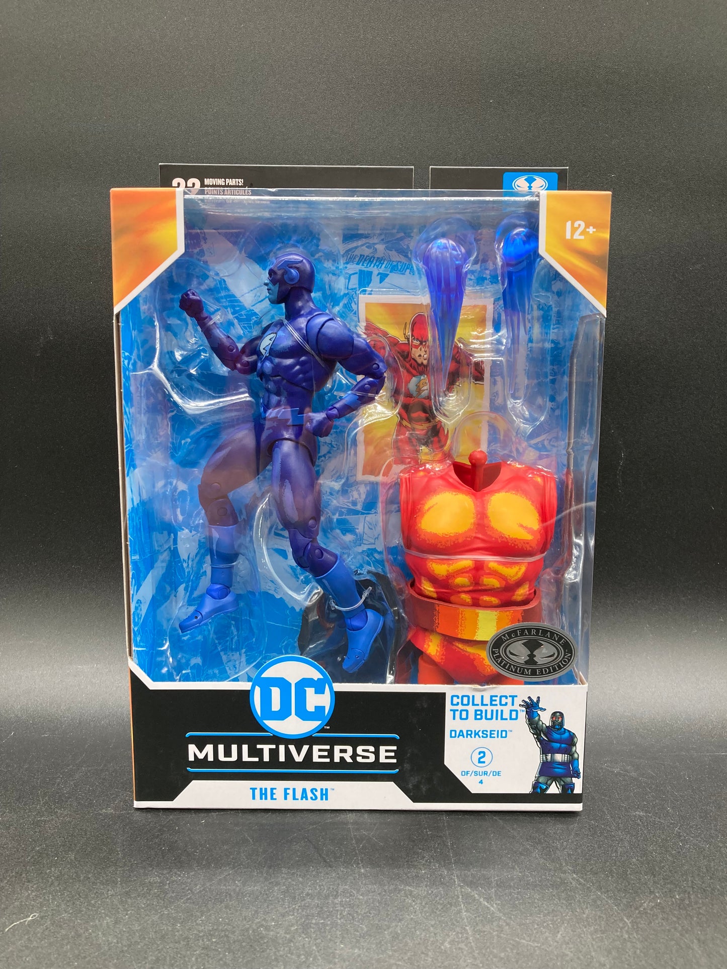 The Flash (Blue Variant) DC Multiverse McFarlane Toys Justice League Task Force Platinum Edition Figure Darkseid BAF 2024