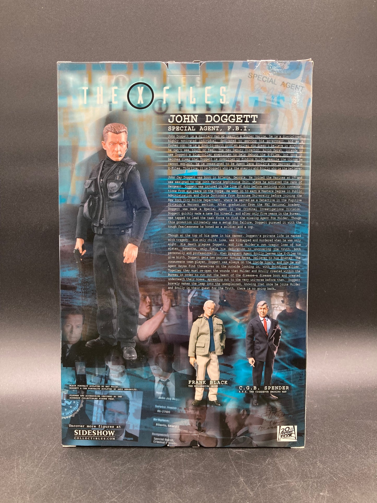 John Doggett SideShow Collectibles 12” X-Files Collectible Figure 2005