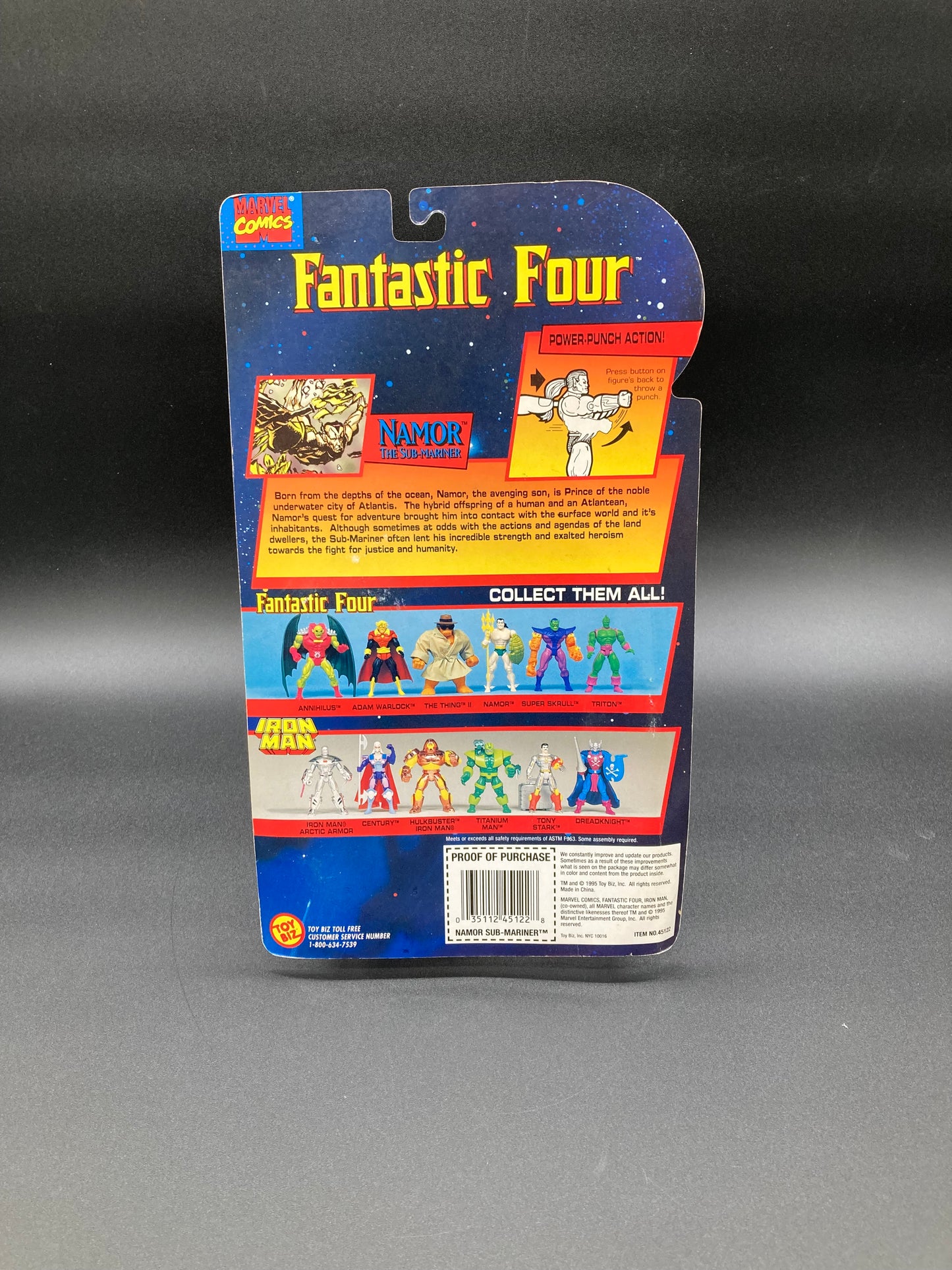 Namor Toybiz 1995 Fantastic Four Figure