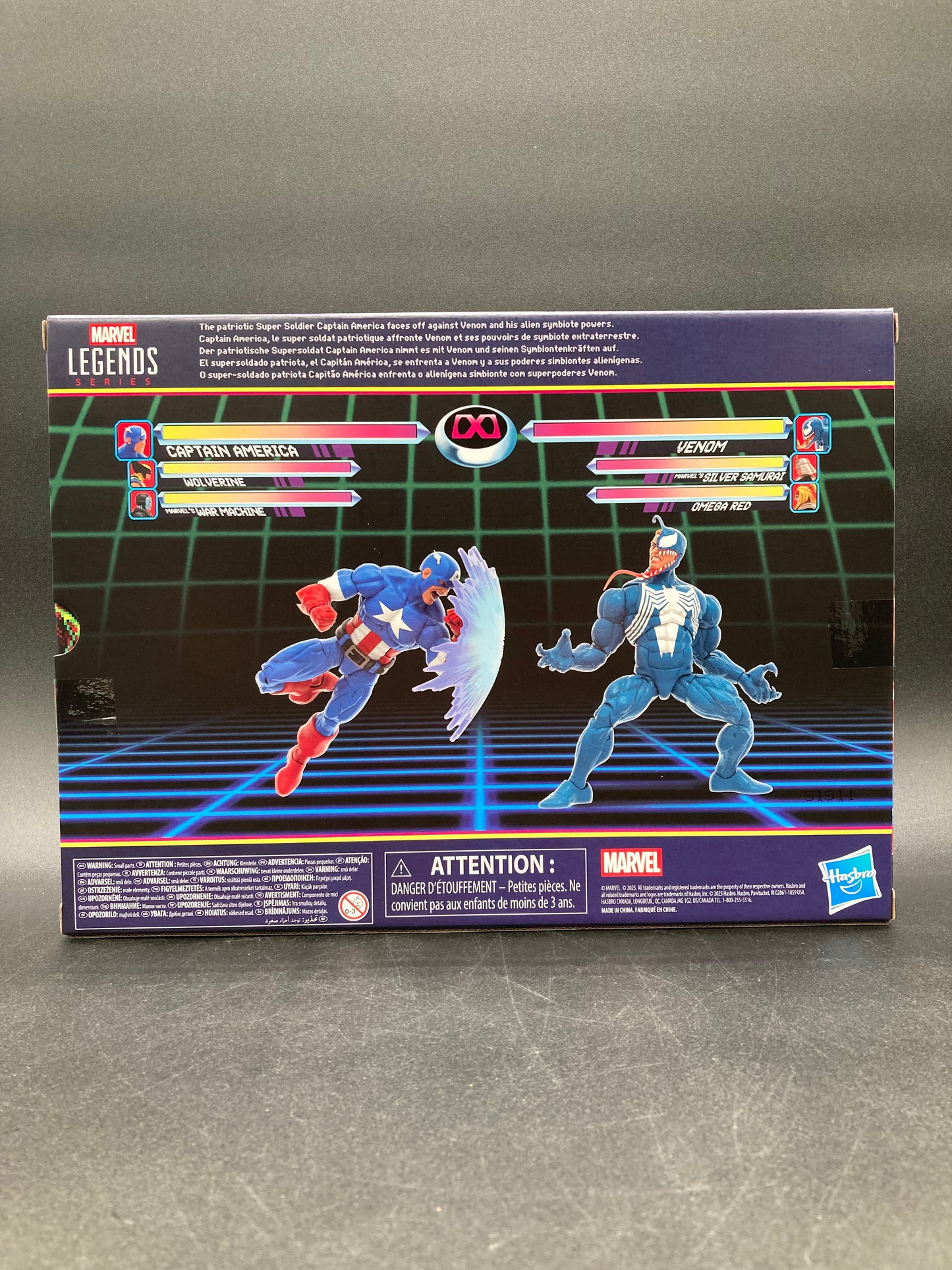 Captain America VS Venom Gamerverse Marvel Legends Action Figure Set Hasbro 2025