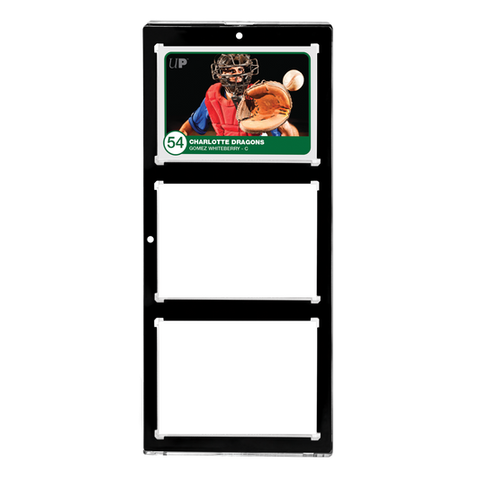 35PT 3-Card Black Border UV ONE-TOUCH Magnetic Holder