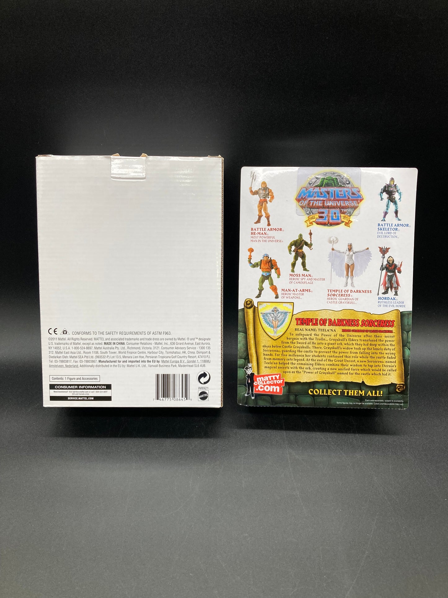 "Sorceress" (Temple of Darkness) Masters of the Universe: Classics Action Figure (with collectors box) Mattel 2011