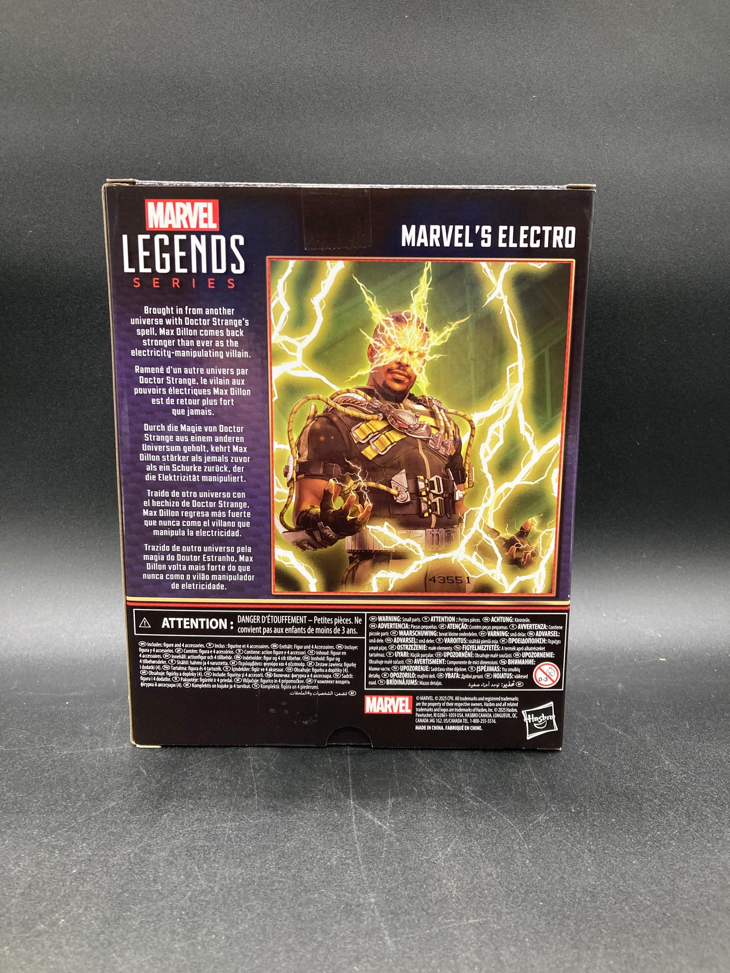 Electro Hasbro Marvel Legends Spider-Man No Way Home Figure 2025