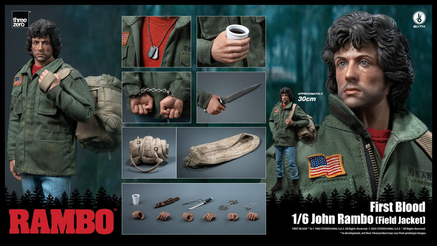 Rambo: First Blood (Field Jacket) 1:6 Scale Action Figure Threezero 2026