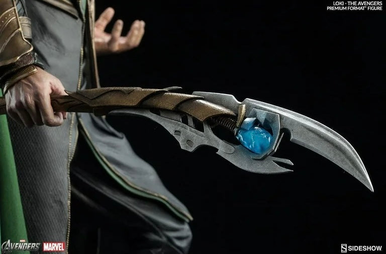 Disney Exclusive Marvel Avengers Loki Scepter 1:1 Full Light-Up Prop Replica Cosplay (open)