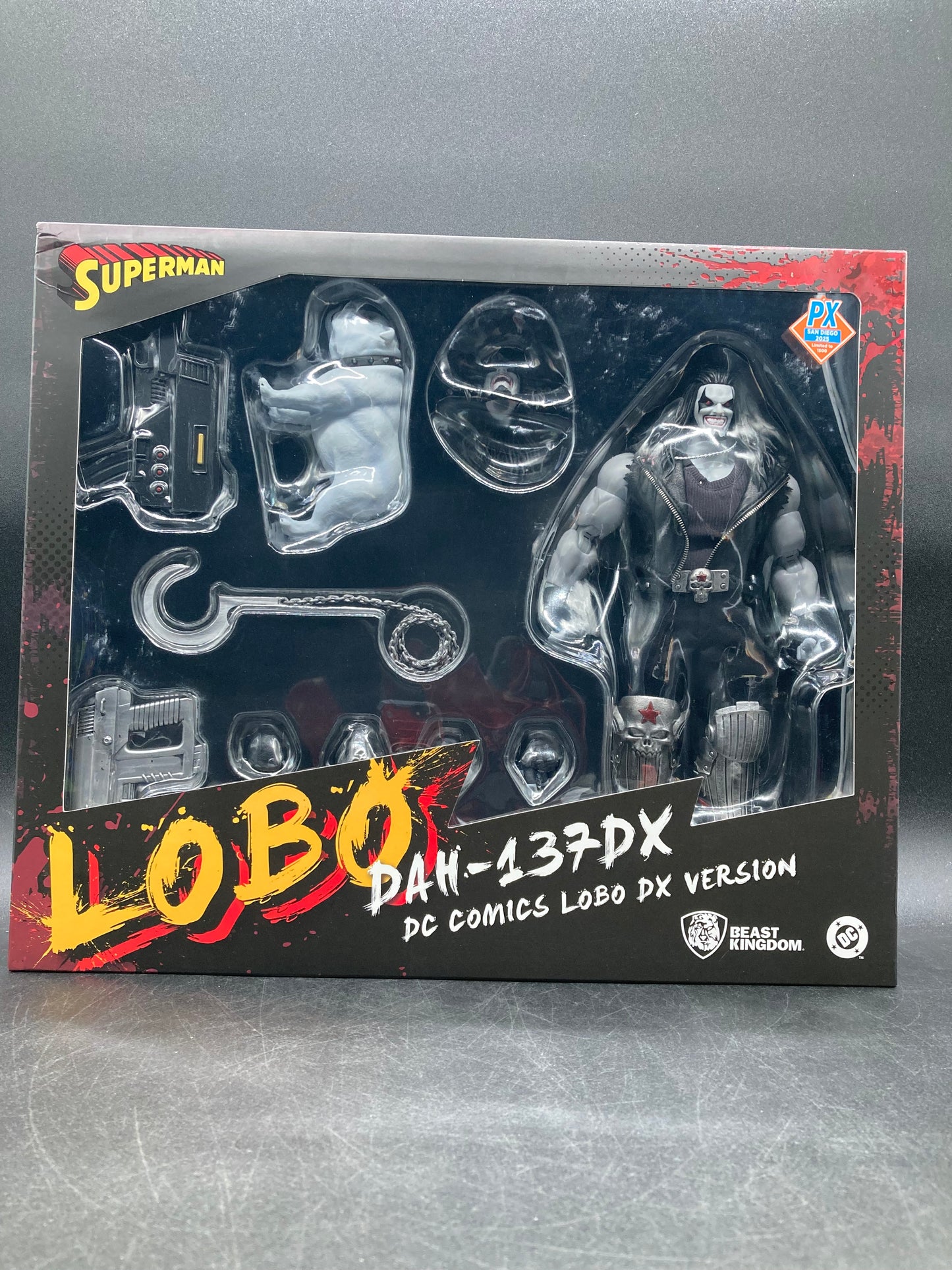 Lobo (DX Ver.) Beast Kingdom DAH-137DX DC Comics Dynamic 8ction Heroes SDCC 2025 PX Previews Exclusive
