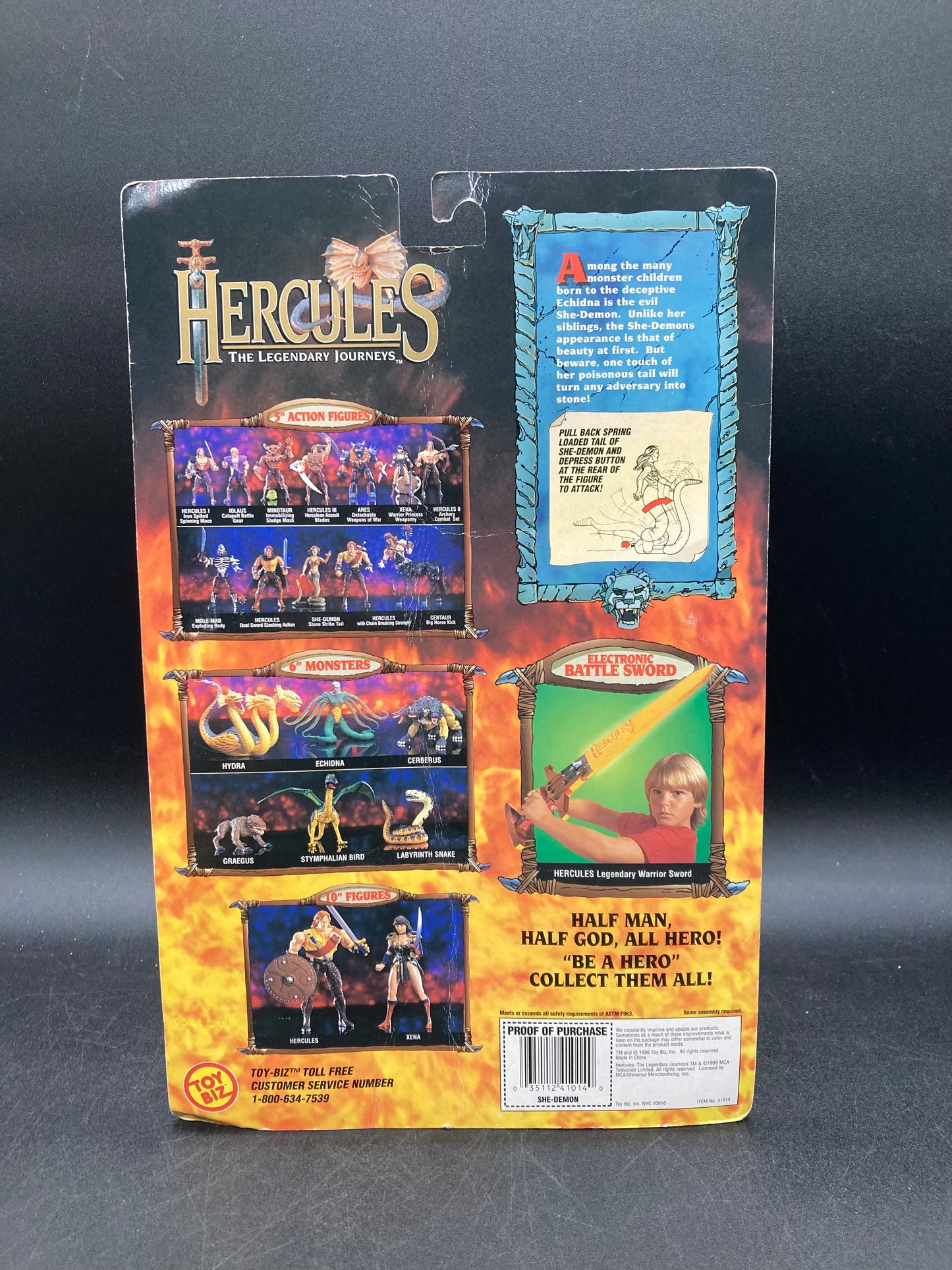 She-Demon Hercules: The Legendary Journeys Action Figure Toybiz 1996