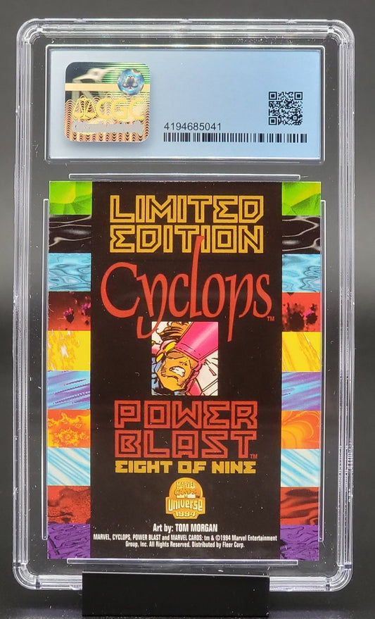 Cyclops, Marvel Universe series 5 Power Blast #8 of 9 CGC 9