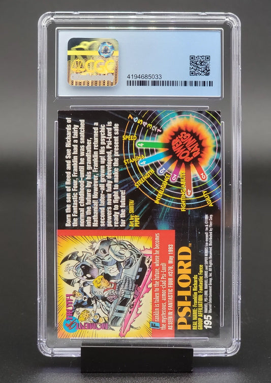 Psi-Lord, Marvel Universe series 5 #195 CGC 9