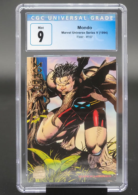 Mondo, Marvel Universe series 5 #107 CGC 9