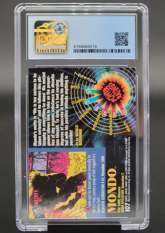 Mondo, Marvel Universe series 5 #107 CGC 9