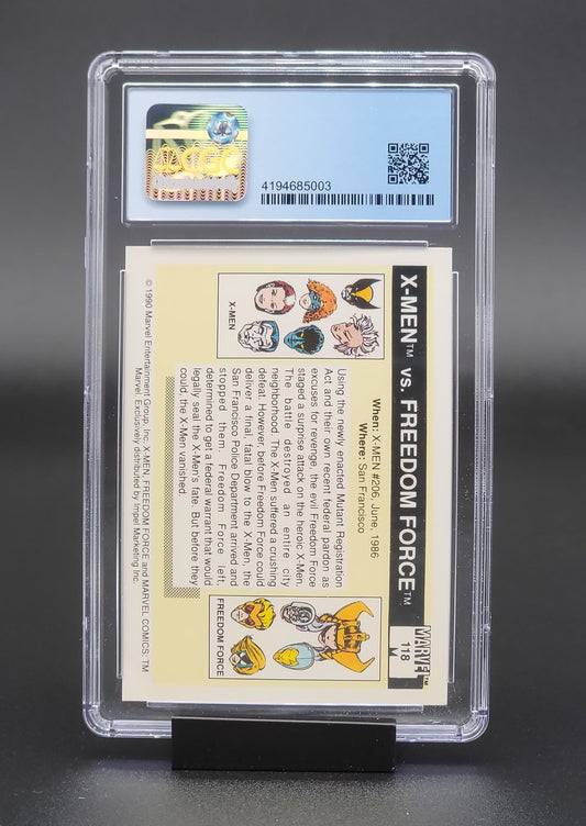 X-Men VS. Freedom Force, Marvel Universe series 1 #118 CGC 5