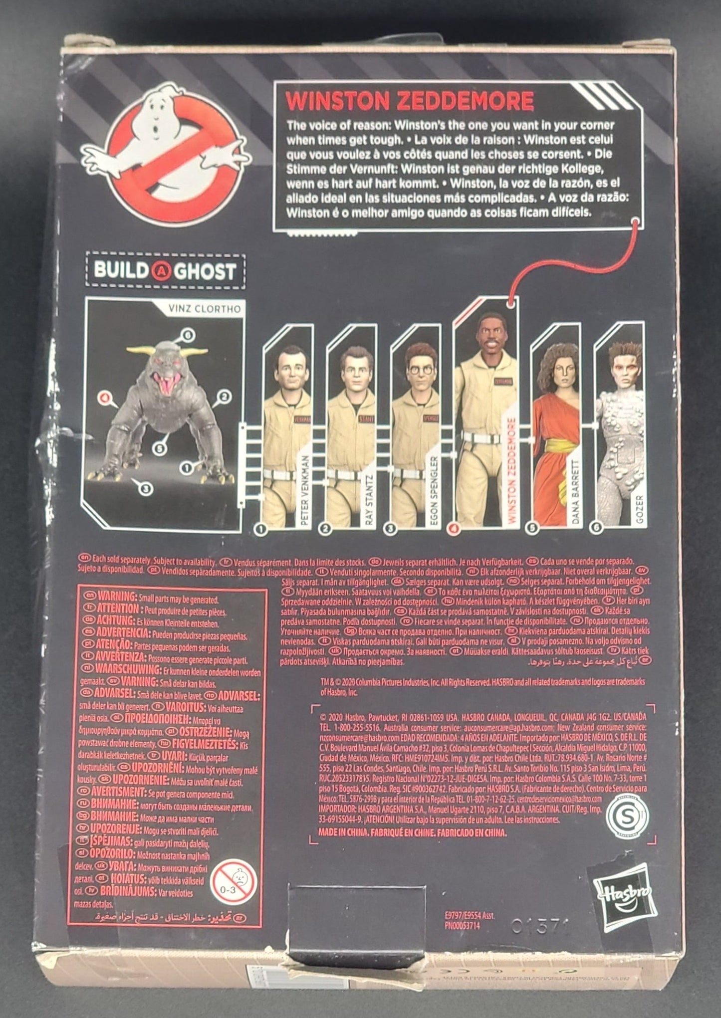 Zeddemore Ghostbusters Plasma series (Build-a-ghost, Vinz Clortho "Terror Dog") Hasbro 2020