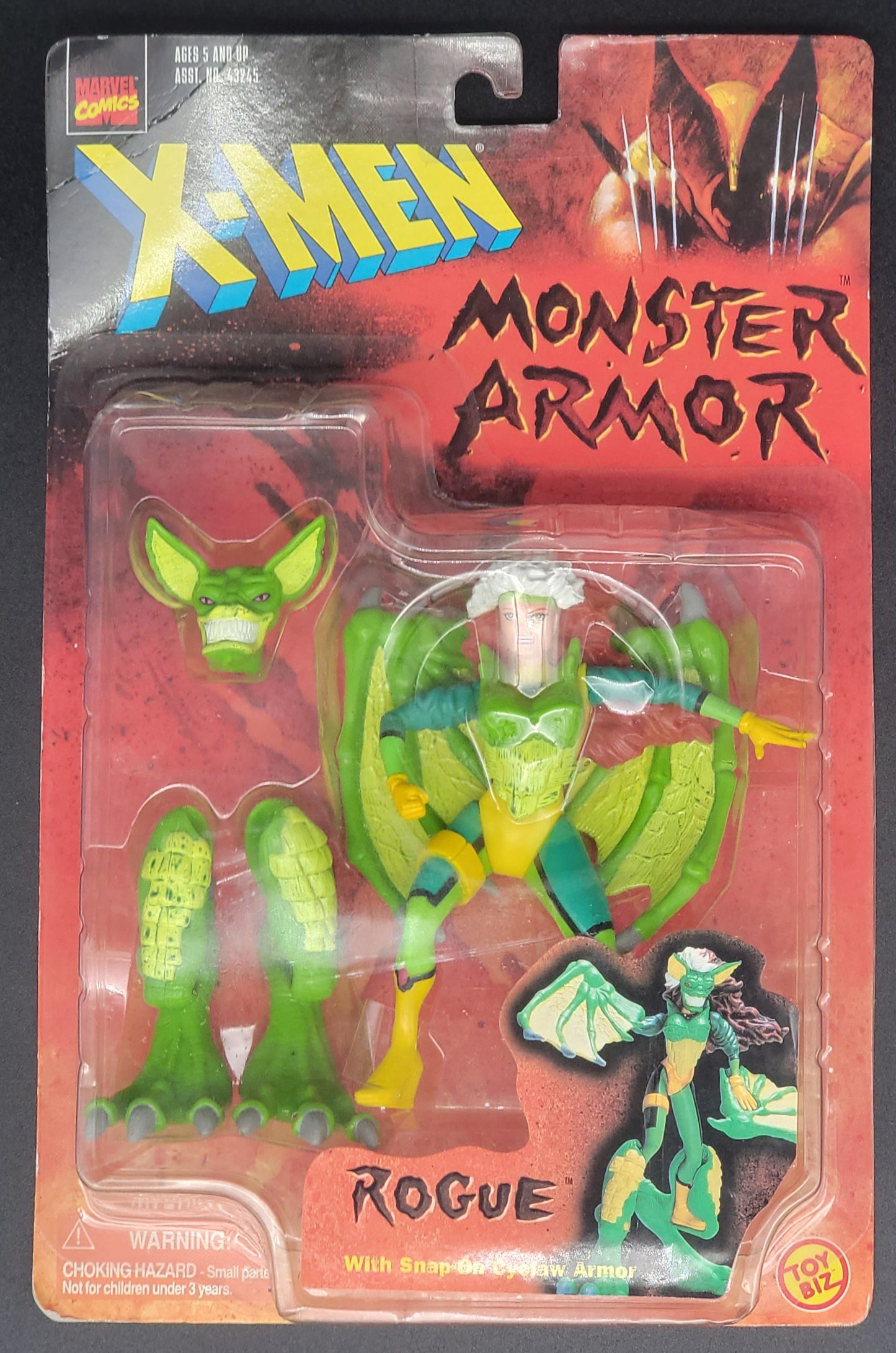 Rogue X-Men: Monster Armor Series Action Figure Toybiz 1997