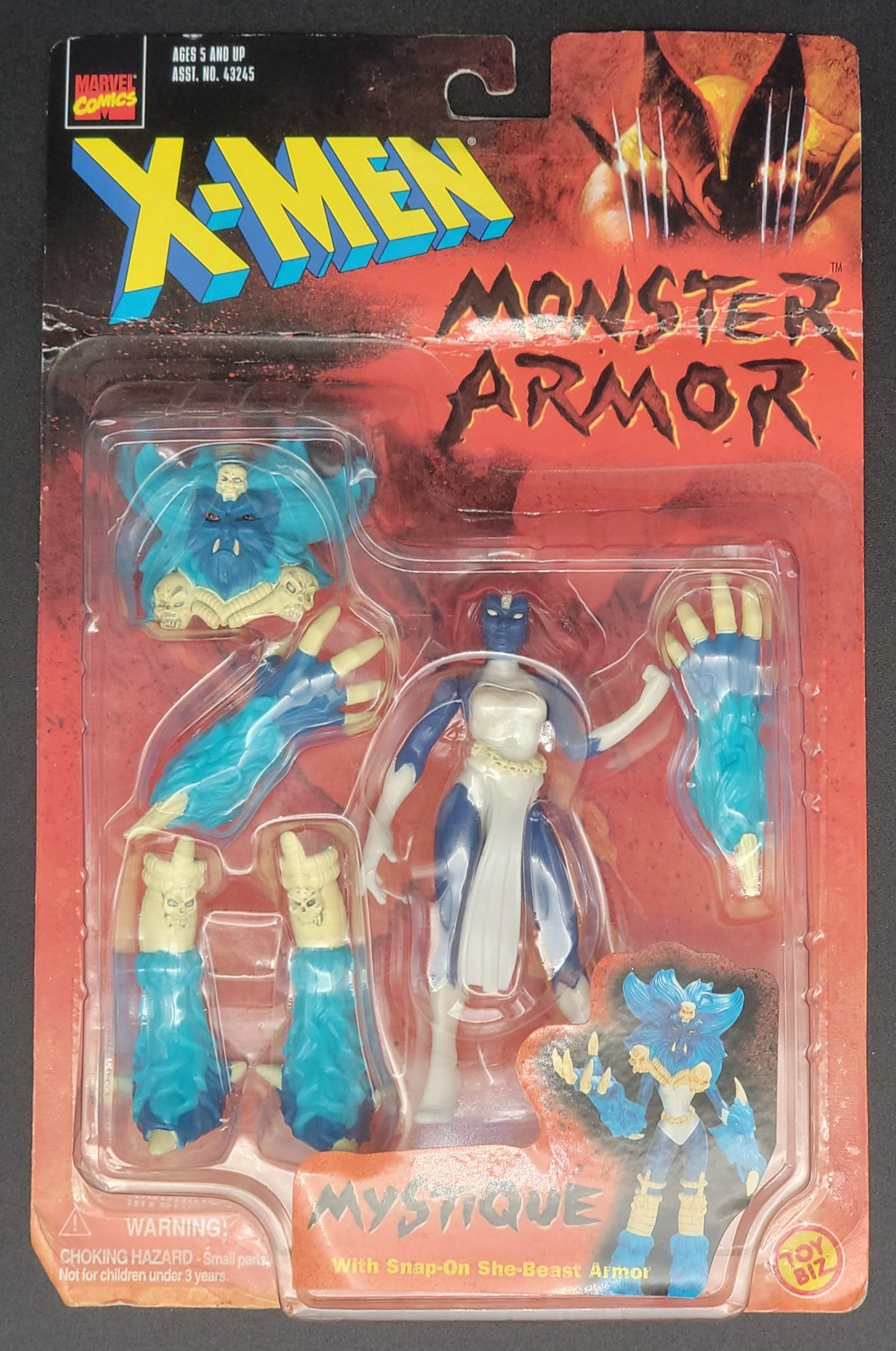 Mystique X-Men: Monster Armor Series Action Figure Toybiz 1997