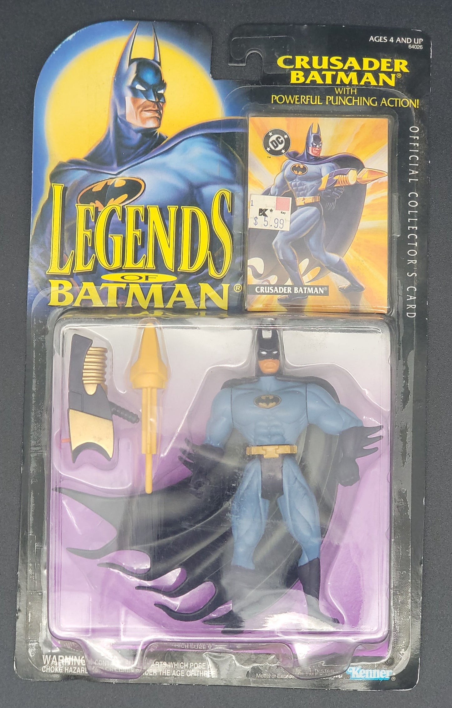 Crusader Batman Kenner Legends Of Batman Figure 1994