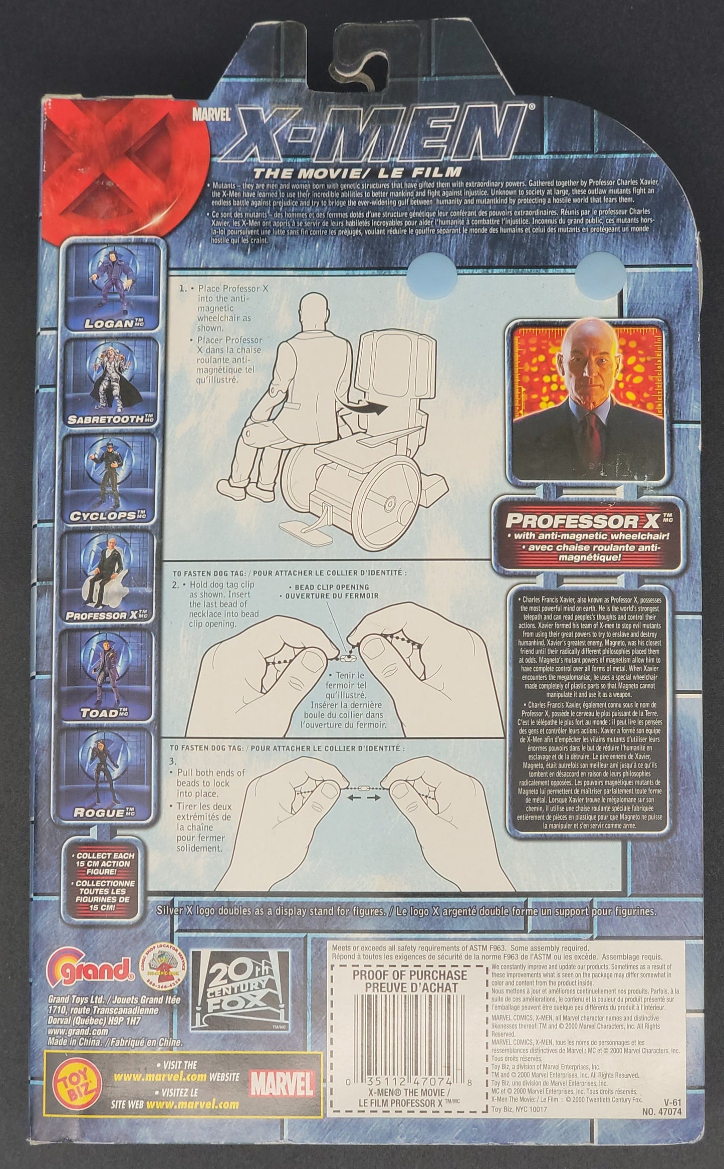Professor Xavier Anti magnetic wheelchair X-Men movie