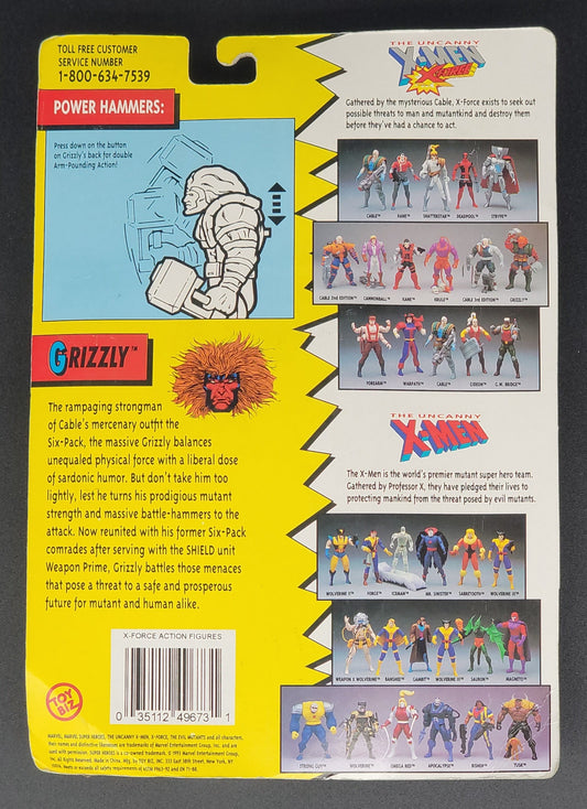 Grizzly X-Men: X-Force Action Figure Toybiz 1993
