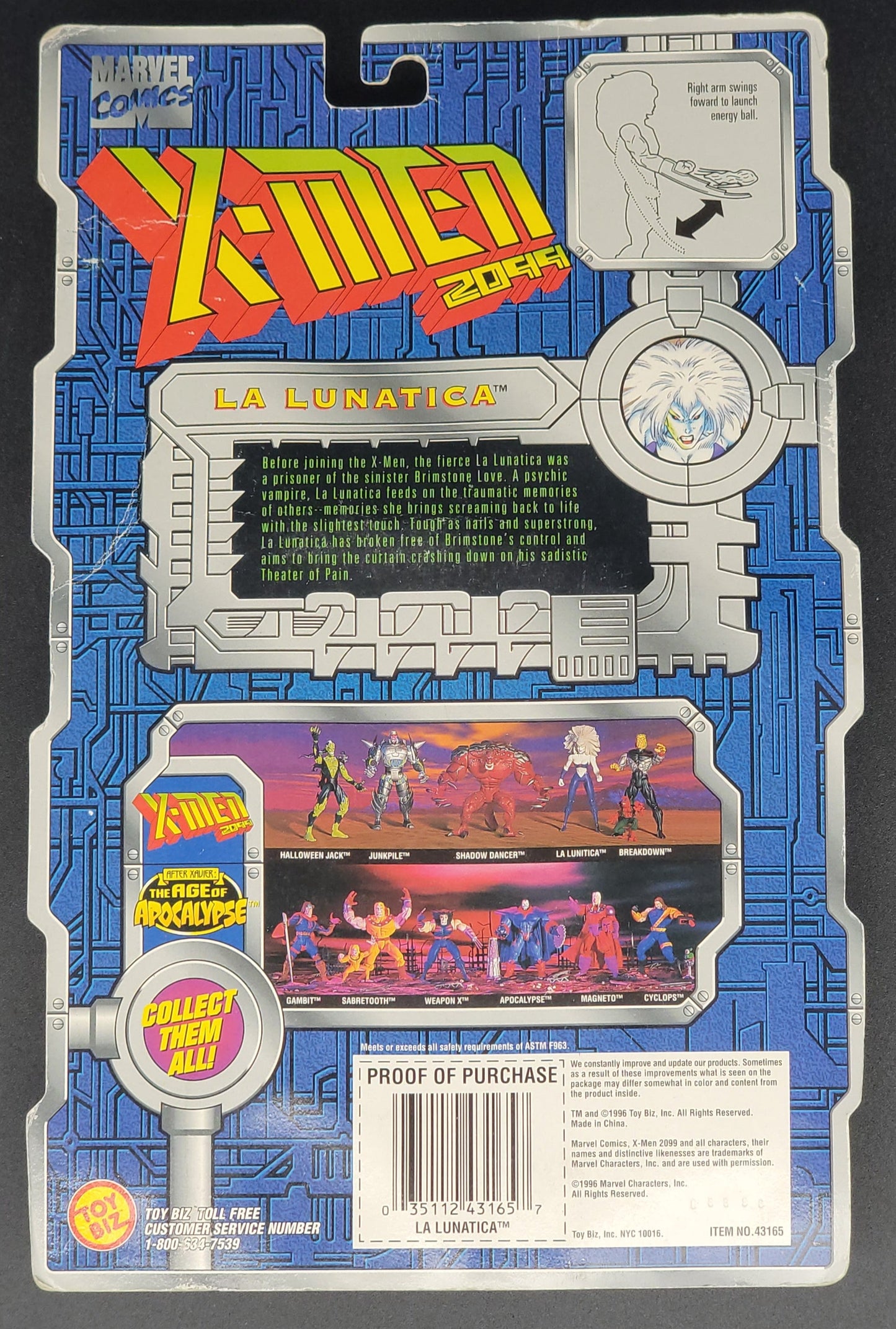 La Lunatica Toybiz X-Men 2099 Figure 1996
