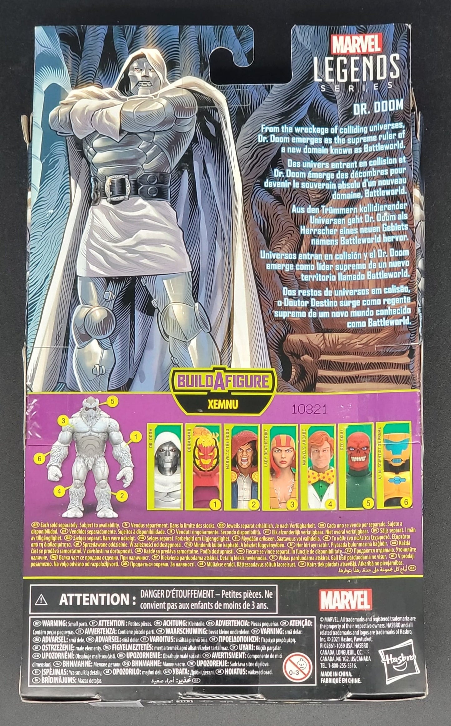 Dr. Doom Marvel Legends BAF Xemnu Action Figure Hasbro 2021