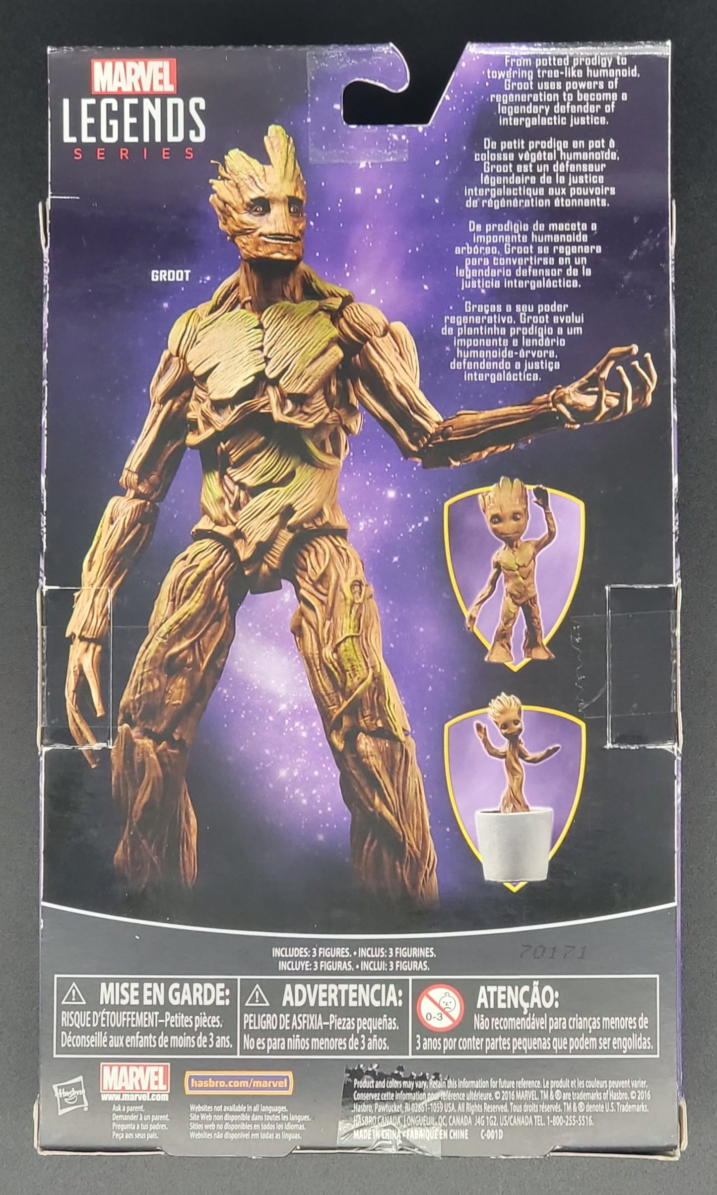 Groot evolution Toy R Us Exclusive Marvel Legends