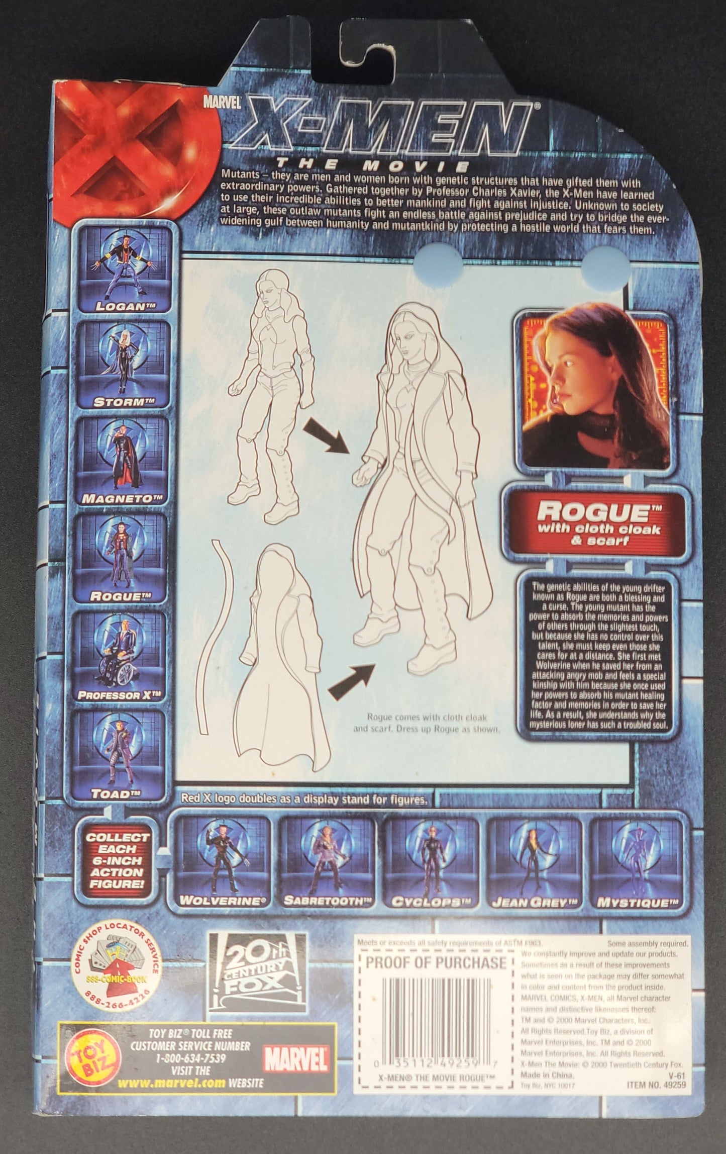 Rogue (green cloak and red scarf) X-Men movie