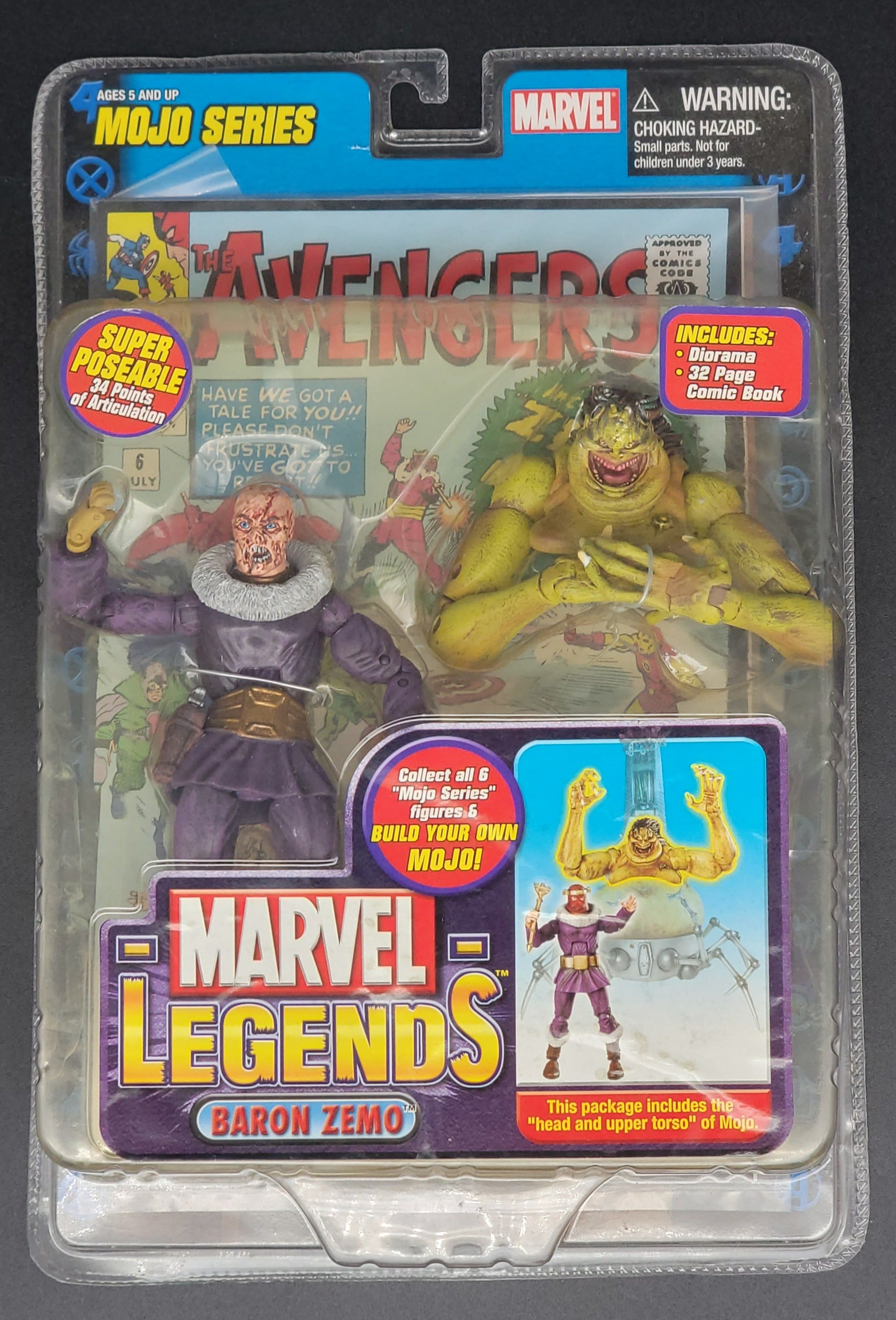Baron Zemo (Unmasked) Marvel Legends BAF Mojo