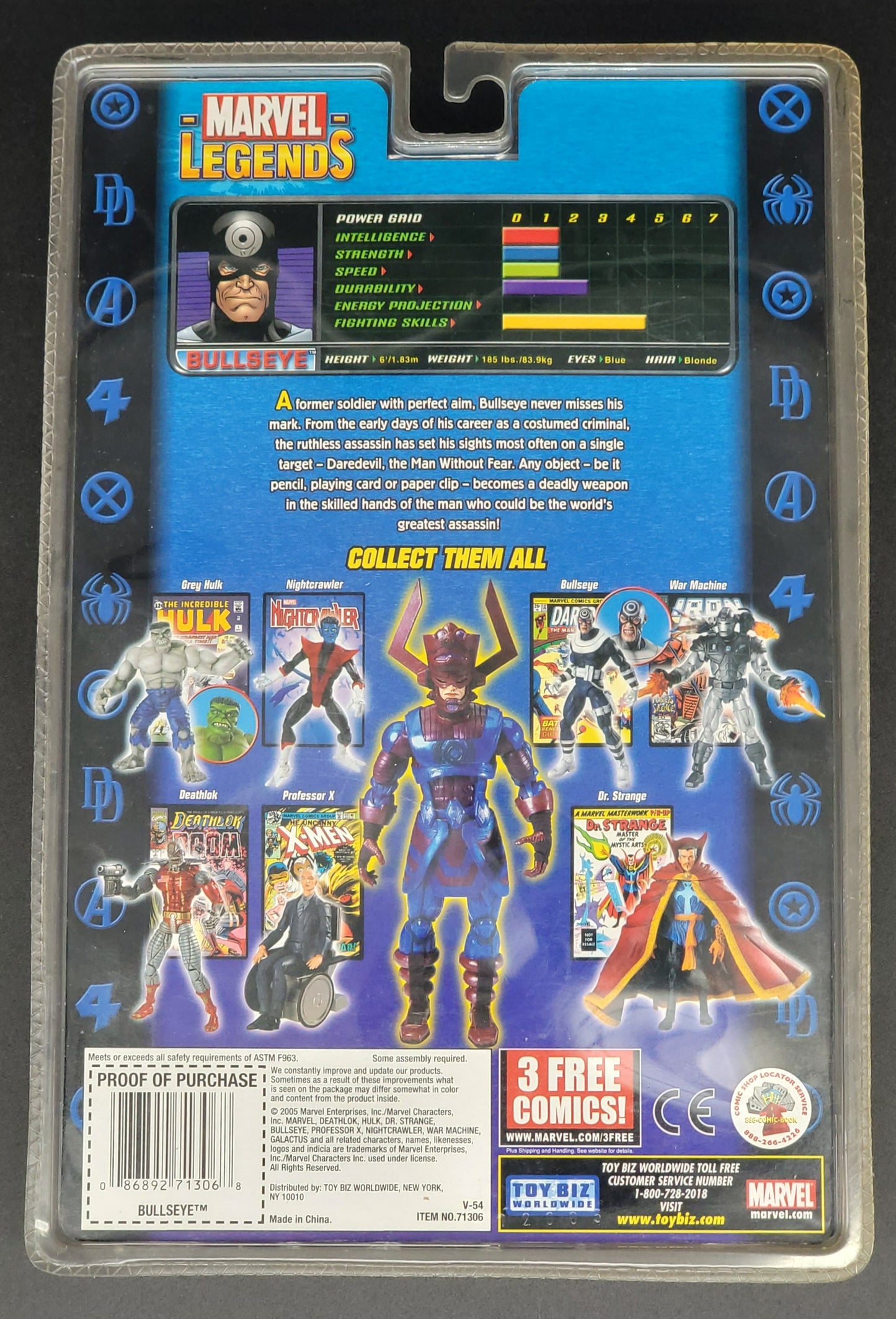 Bullseye Marvel Legends Galactus Series 9 Action Figure Toybiz 2005