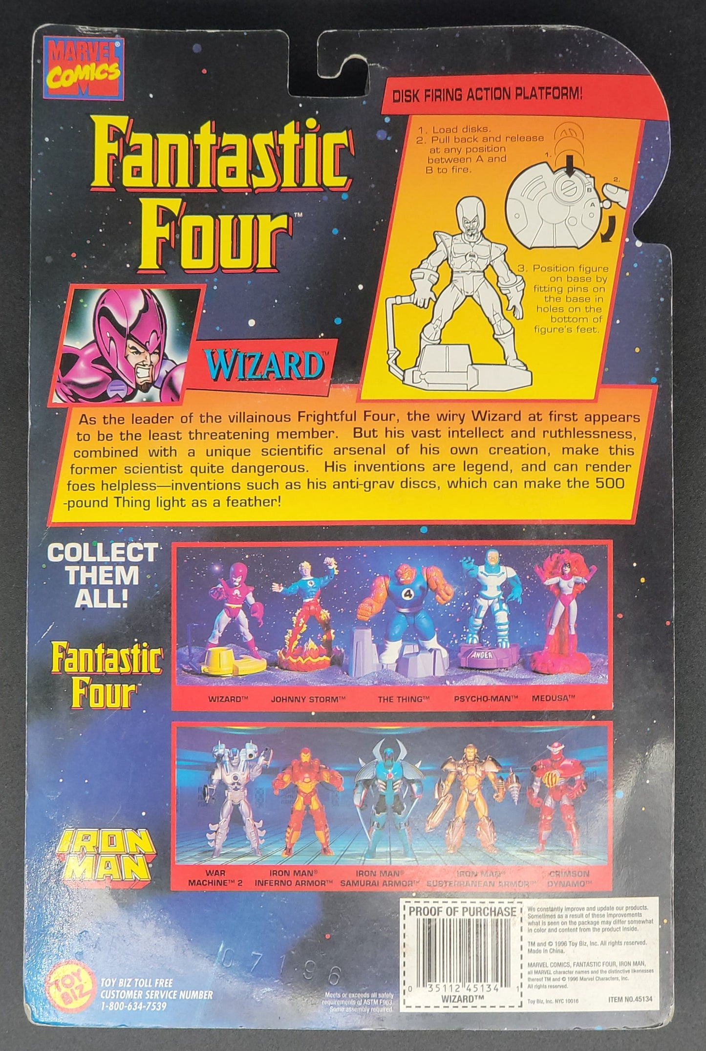 Wizard Fantastic Four Toybiz 1996