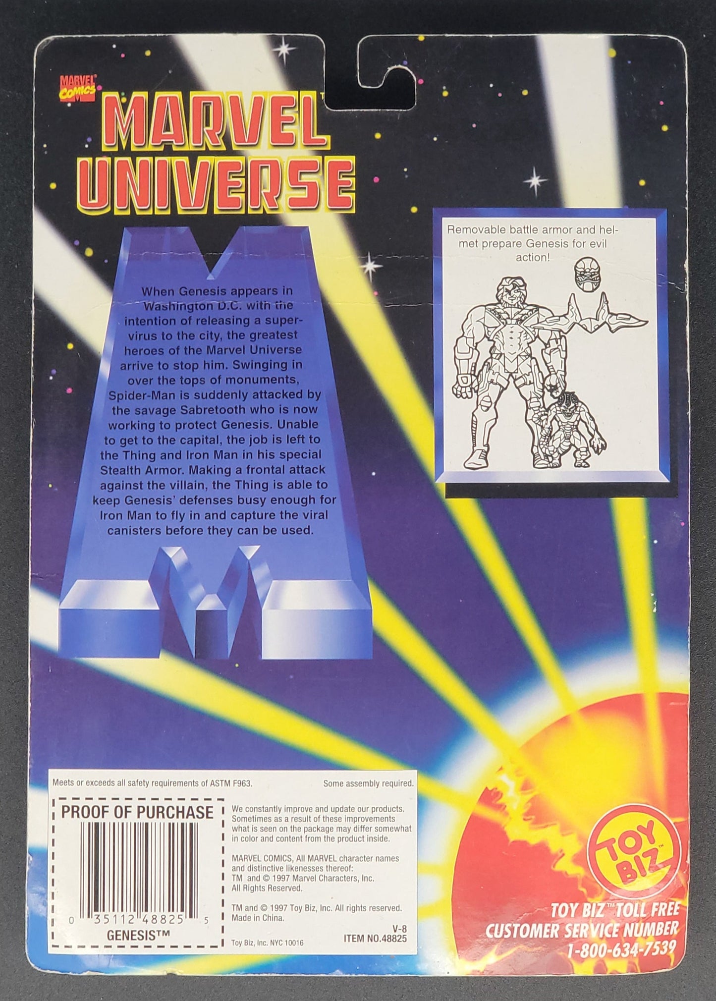 Genesis Marvel Universe 1997 Toybiz