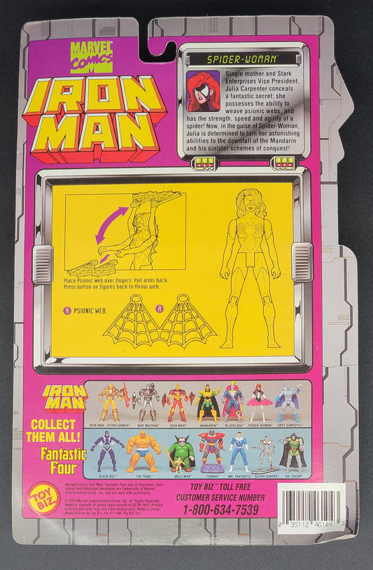 Spider woman 1994 Toybiz Iron Man