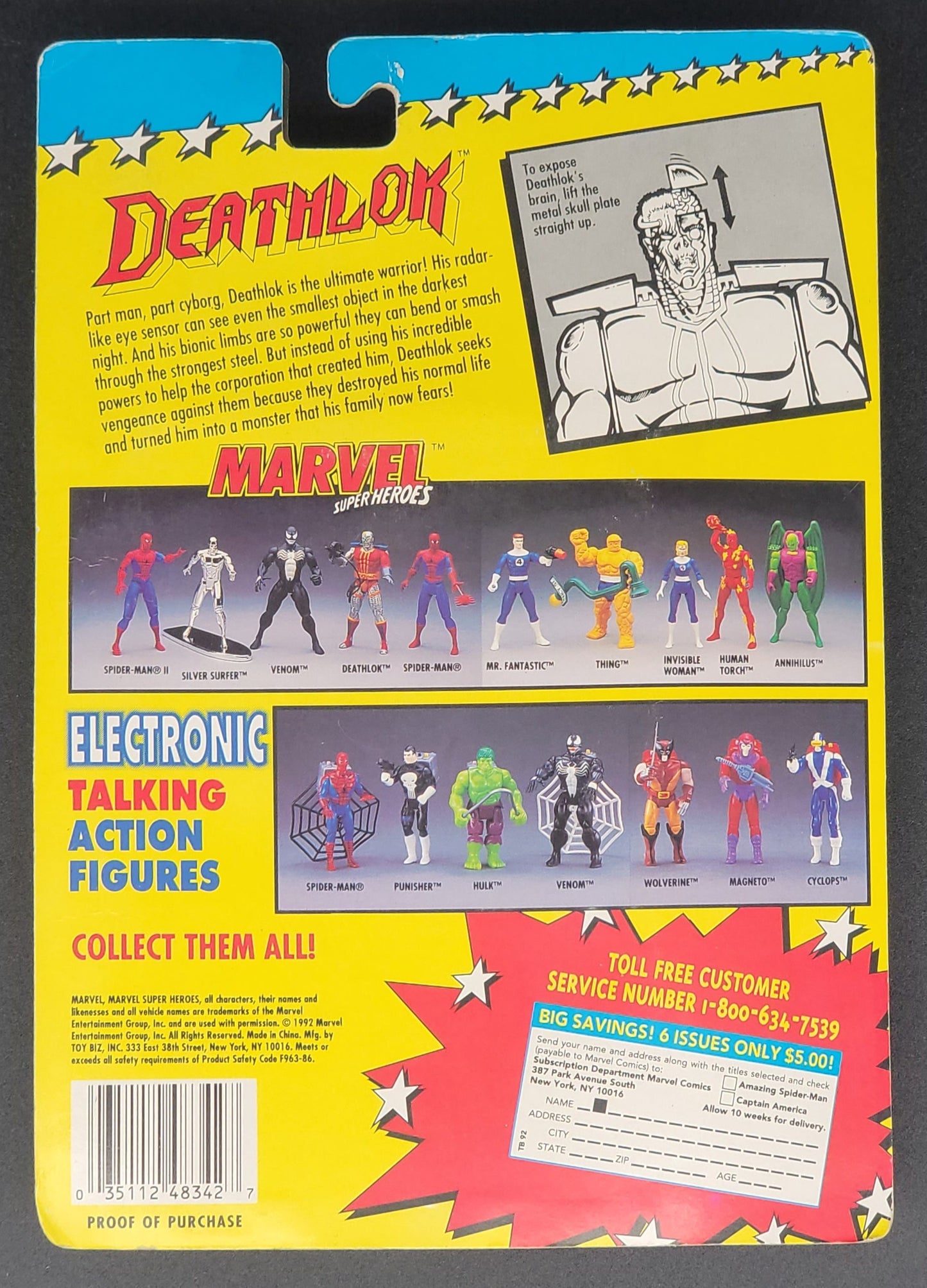 Deathlok Marvel Superheroes Toybiz 1992