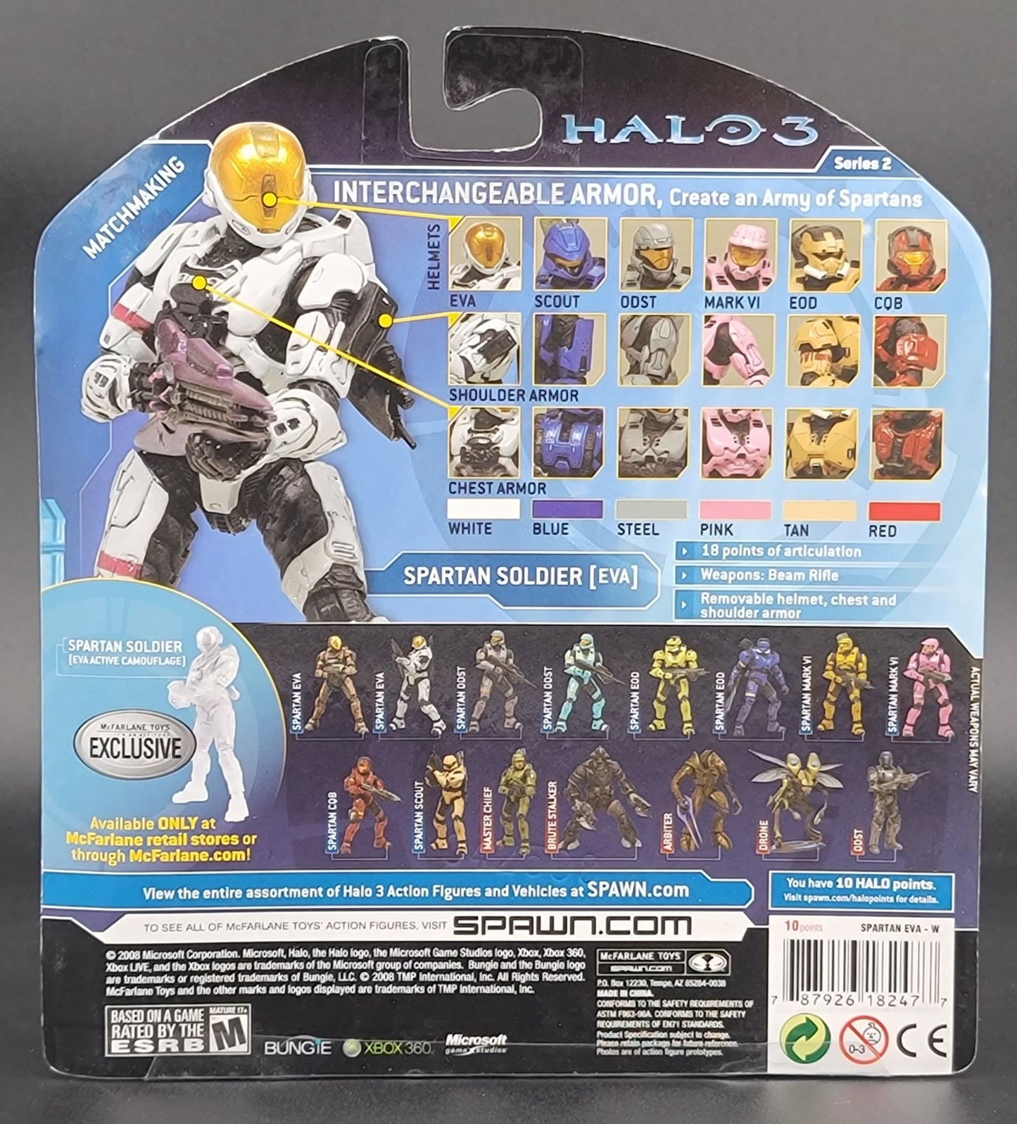 Spartan Soldier EVA Halo 3 Matchmaking Series 2 McFarlane Toys