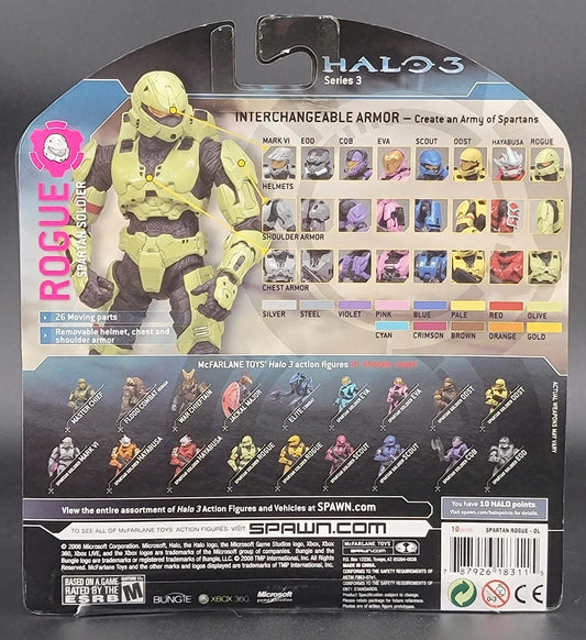 Spartan Soldier Rogue Halo 3 Matchmaking Series 3 Action Figure McFarlane Toys