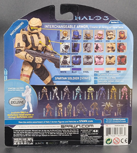 Spartan Soldier Scout Halo 3 Matchmaking Series 2 Action Figure McFarlane Toys