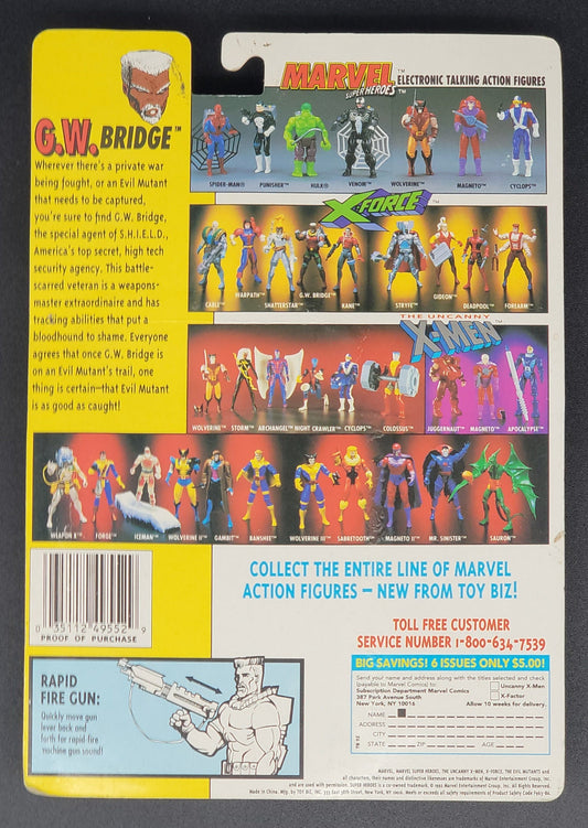 G.W. Bridge X-Men: X-Force Action Figure Toybiz 1992