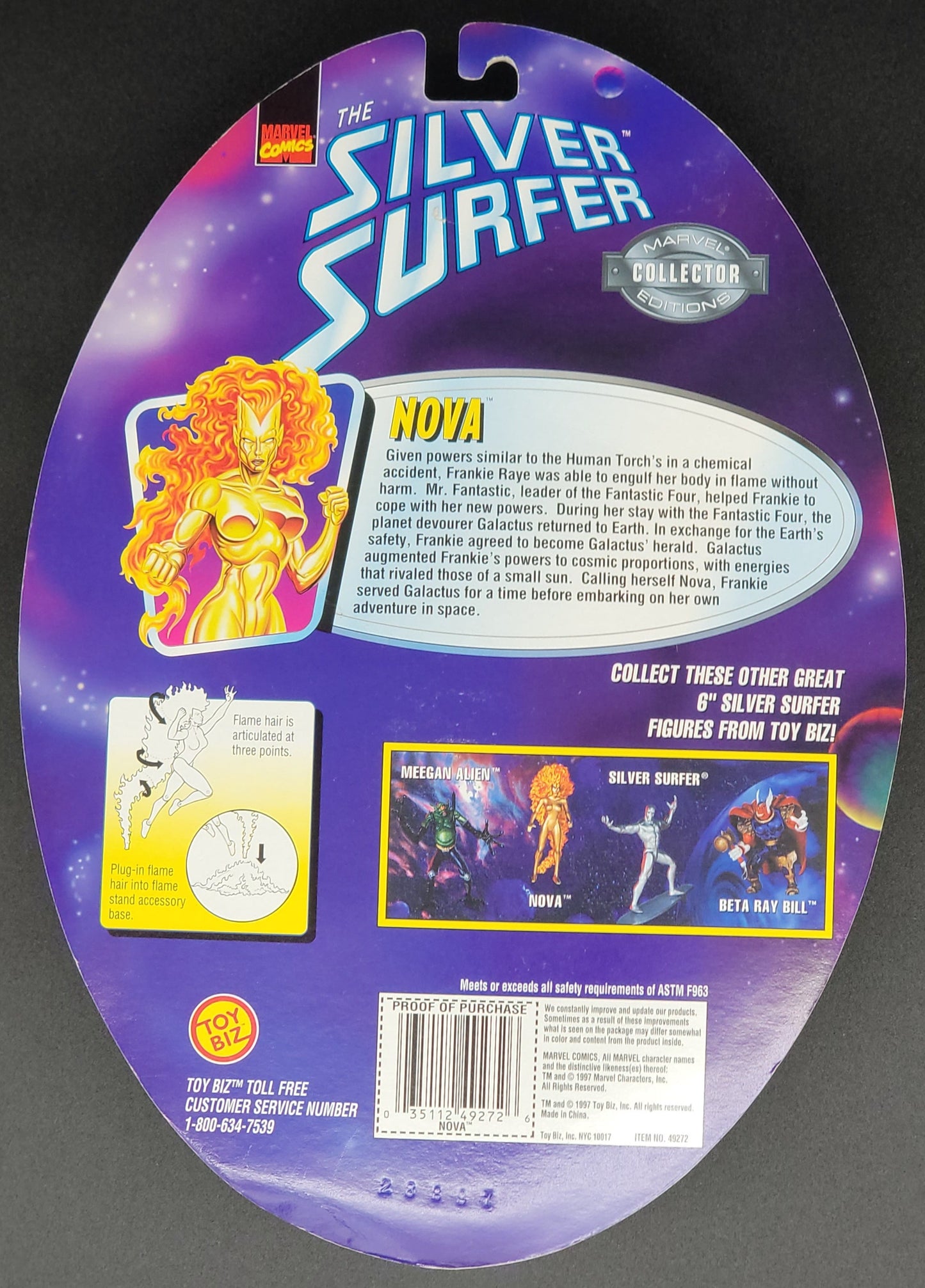 Nova Toybiz Silver Surfer Figure 1997