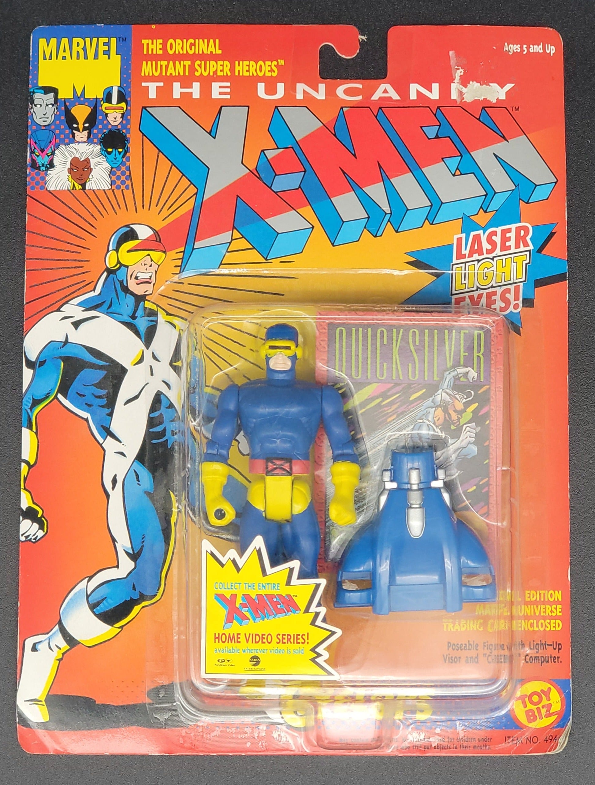 Cyclops Toybiz X-Men Figure 1991, 1993 (Blue/Yellow)