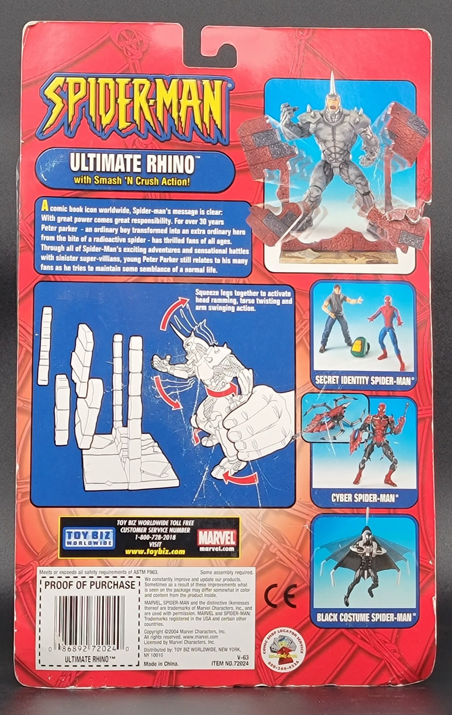 Ultimate Rhino Spider-Man Toybiz 2004