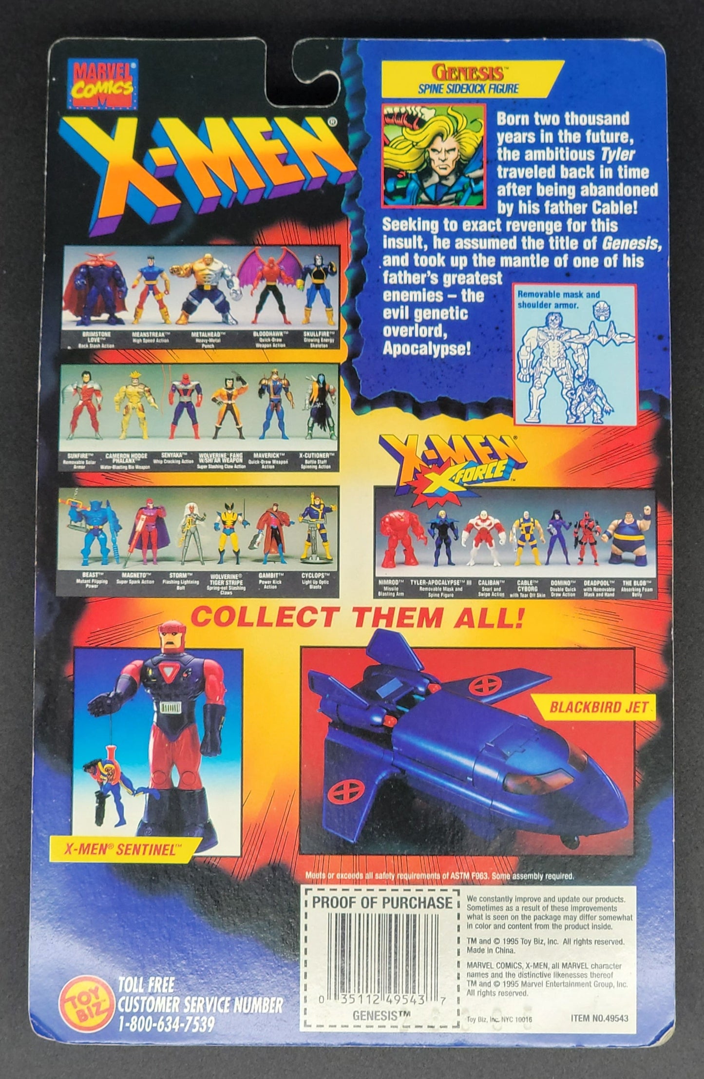 Genesis X-Men X-Force 1995 Toybiz